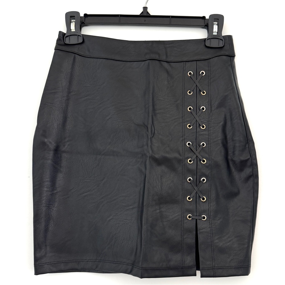 G by Guess Black Mini Pencil Skirt with Slit